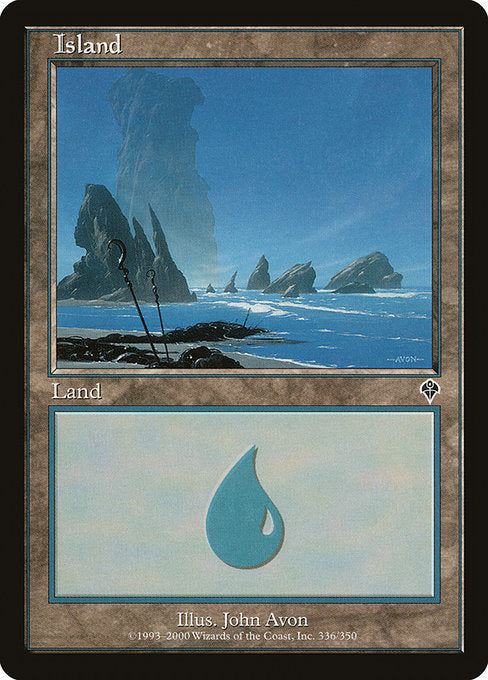 (英)【Foil】島 / Island【INV】 No.336
