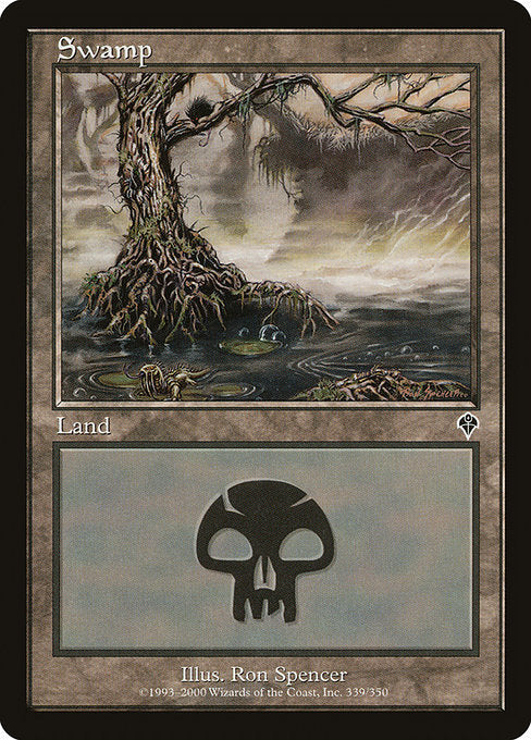 (英)【Foil】沼 / Swamp【INV】 No.339