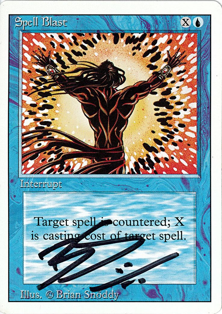 (英)呪文破 / Spell Blast【3ED】 No.082 サイン入り [委託販売品]