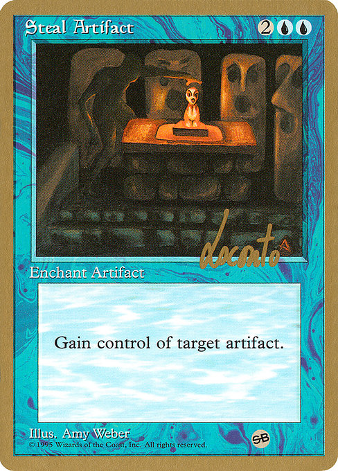 (英)秘宝奪取 / Steal Artifact【PTC】 ProTour NewYork Decks 1996 Michael Loconto サイドボード 金枠 No.082