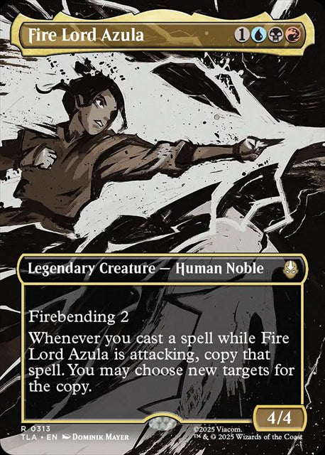 (英)【Foil】火の王アズーラ / Fire Lord Azula ★ボーダーレス★(シーン・カード) 【TLA】 No.313