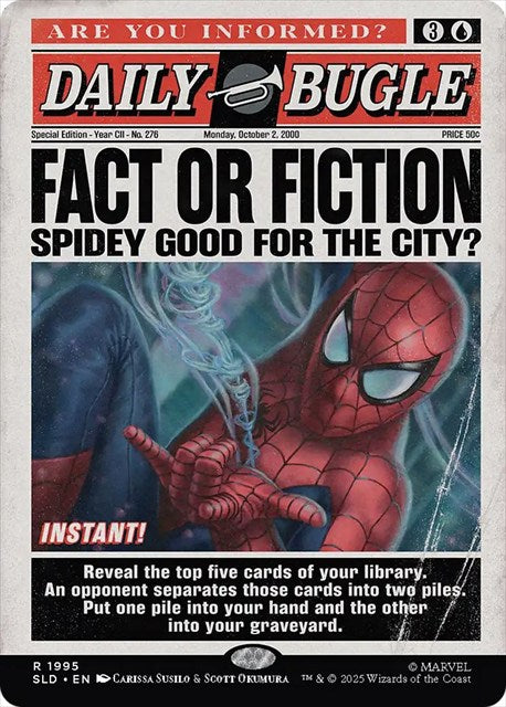 (英)嘘か真か / Fact or Fiction【SLD】 Secret Lair x Marvel's Spider-Man: Daily Bugle Breaking News No.1995