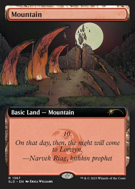 (英)【Foil】山 / Mountain【SLD】Featuring: the Mountain Goats No.1367