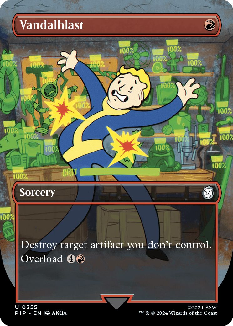 (英)汚損破 / Vandalblast ★ボーダーレス★(Vault Boy) 【PIP】 No.0355