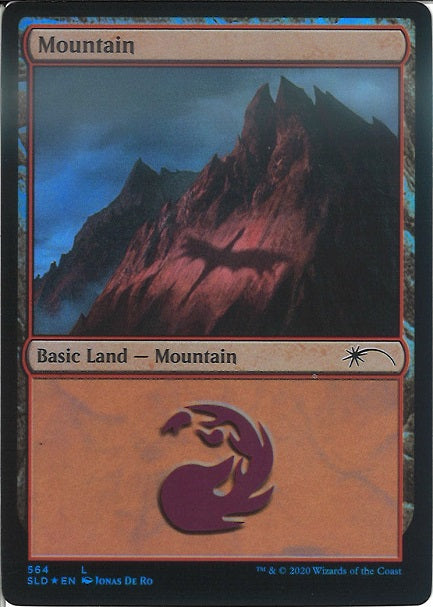 (英)【Foil】山 / Mountain【SLD】 No.564
