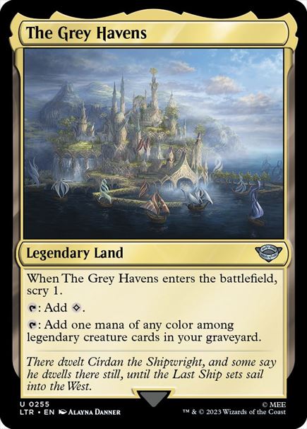 (英)【Foil】灰色港 / The Grey Havens【LTR】 No.255