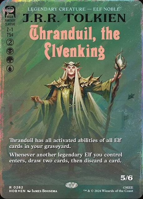 (英)【Surge-Foil】エルフ王、スランドゥイル / Thranduil, the Elvenking ★ショーケース枠★(「ブックカバー・カード」) 【HOB】 No.282