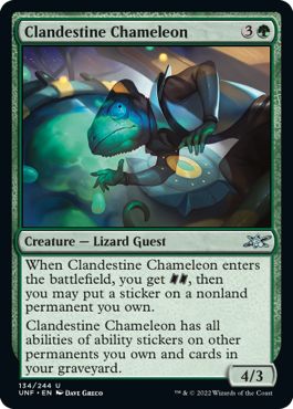 (英)【Foil】Clandestine Chameleon【UNF】 No.134