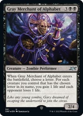 (英)【ギャラクシーFoil】Gray Merchant of Alphabet【UNF】 No.361