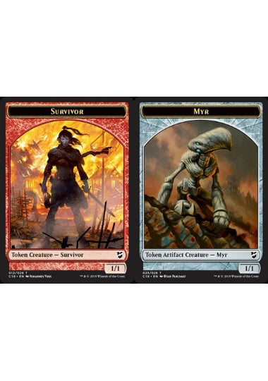 (英)生存者トークン / Survivor Token No.012 - マイアトークン / Myr Token【C18-TOKEN】 No.023