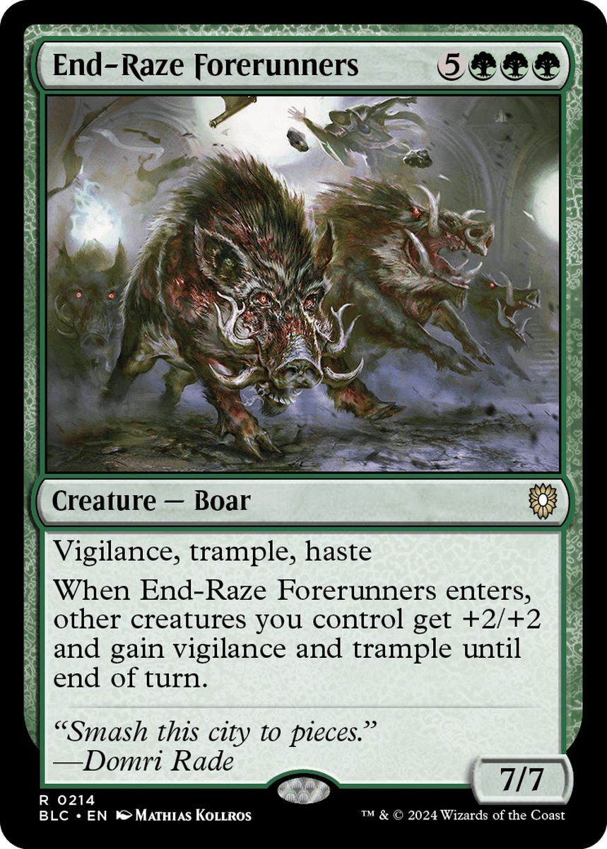(英)終末の祟りの先陣 / End-Raze Forerunners【BLC】 No.214