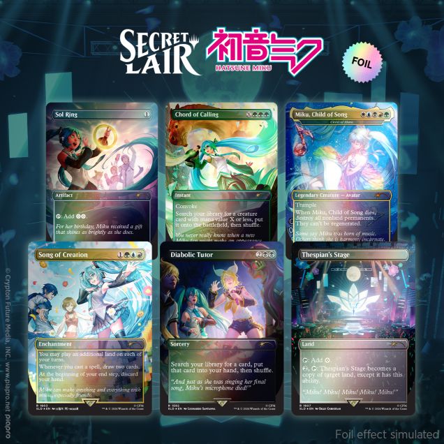 (英)Secret Lair x Hatsune Miku: Digital Sensation EN Foil Edition 【BOX】 ※発送方法は「ゆうパック」を選択してください。