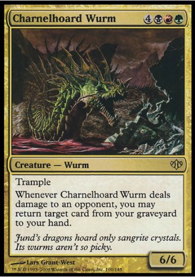 (英)納骨蔵のワーム / Charnelhoard Wurm【CON】 No.100