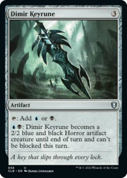 (英)ディミーアの魔鍵 / Dimir Keyrune【CLB】 No.856