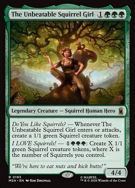 (英)【Foil】絶対無敵スクイレル・ガール / The Unbeatable Squirrel Girl【MSH】 No.193