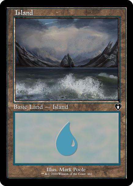 (英)【Foil】島 / Island【CMM】旧枠 No.0442