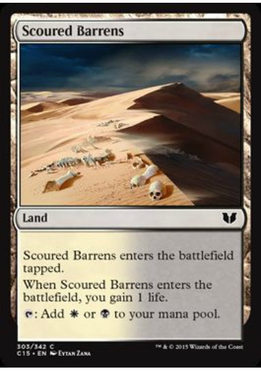 (英)磨かれたやせ地 / Scoured Barrens【C15】 No.303