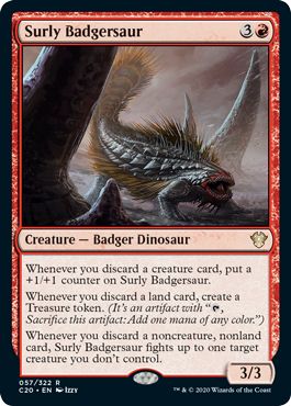 (英)無愛想なアナグマザウルス / Surly Badgersaur【C20】 No.057