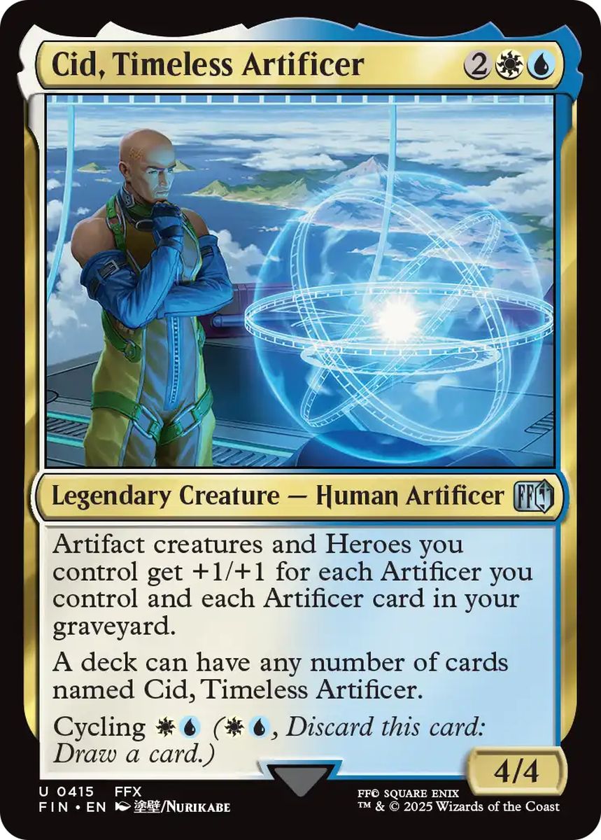 (英)【Foil】独創的な革新者、シド / Cid, Timeless Artificer【FIN】 No.415