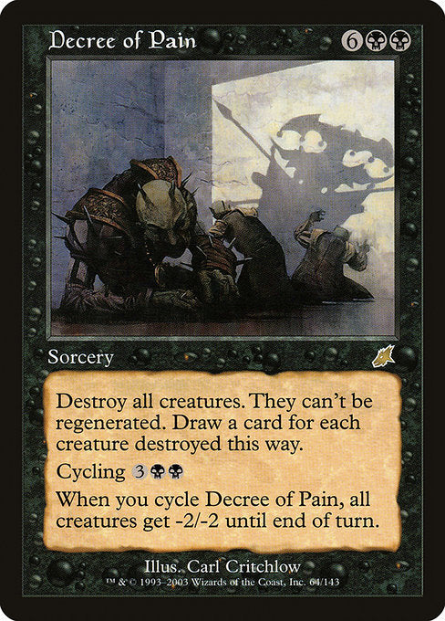 (英)【Foil】苦痛の命令 / Decree of Pain【SCG】 No.064
