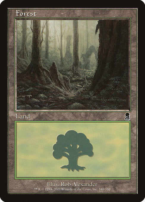 (英)【Foil】森 / Forest【ODY】 No.348
