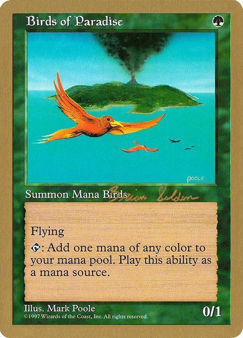(英)極楽鳥 / Birds of Paradise【WC98】 World Championship Decks 1998 Brian Selden 金枠 No.062