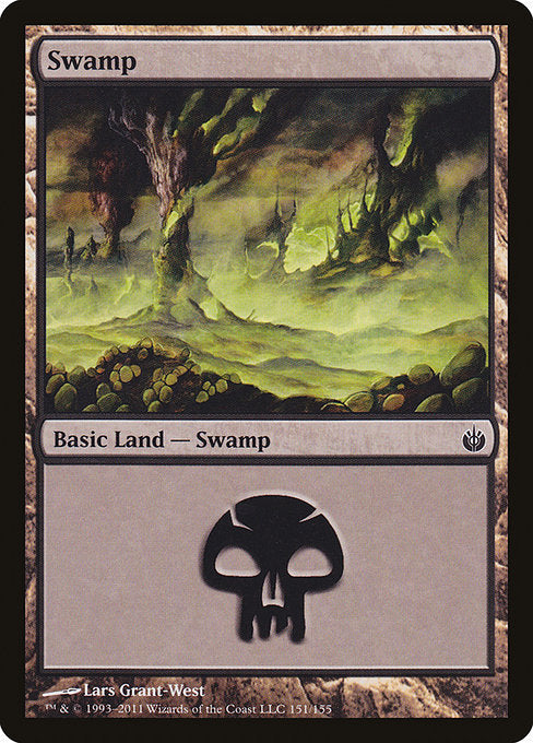 (英)【Foil】沼 / Swamp【MBS】 No.151