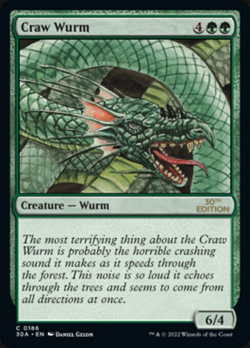 (英)大喰らいのワーム / Craw Wurm【30A】 No.186 ※トーナメントで使用することはできません。