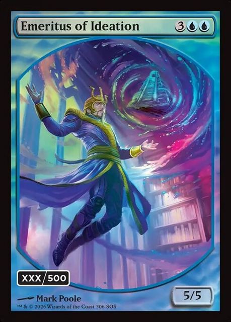 (英)【DR-Foil】観念の名誉教授 - 祖先の回想 / Emeritus of Ideation - Ancestral Recall フルアート(シリアルNo.入り) 【SOS】 No.306