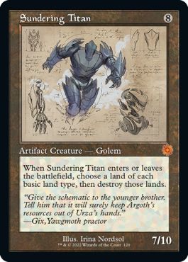 (英)【Foil】隔離するタイタン / Sundering Titan【BRR】設計図カード No.120