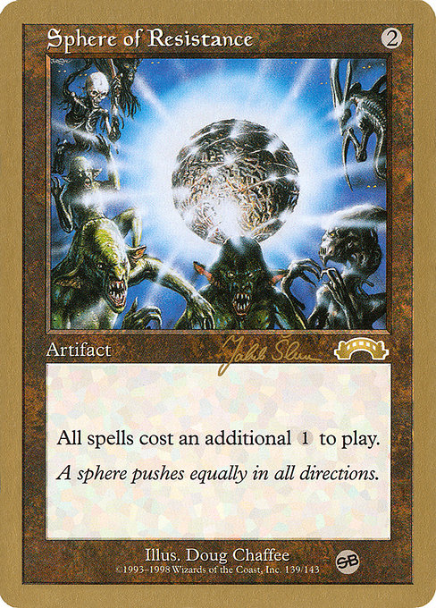 (英)抵抗の宝球 / Sphere of Resistance【WC99】 World Championship Decks 1999 Jakub Slemr サイドボード 金枠 No.071