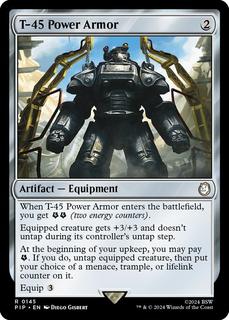 (英)【Foil】T-45パワーアーマー / T-45 Power Armor【PIP】 No.0145