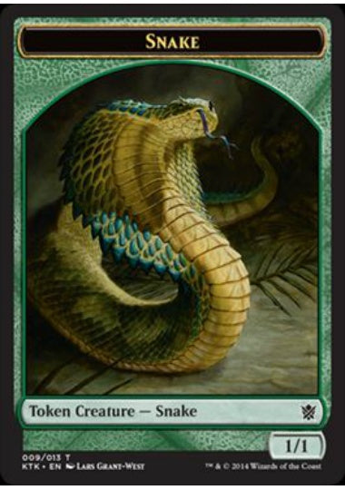 (英)蛇トークン / Snake Token【KTK-TOKEN】 No.009