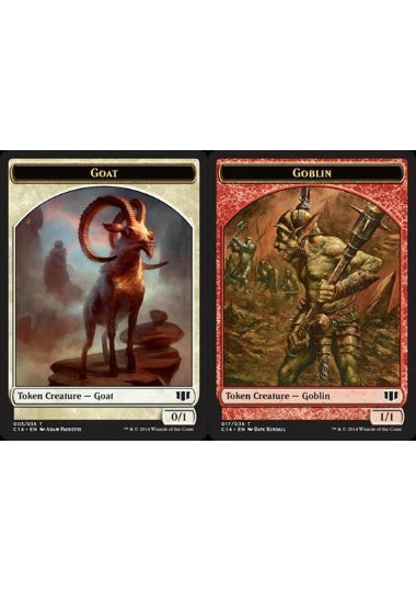 (英)ヤギトークン / Goat Token No.003 - ゴブリントークン / Goblin Token【C14-TOKEN】 No.017
