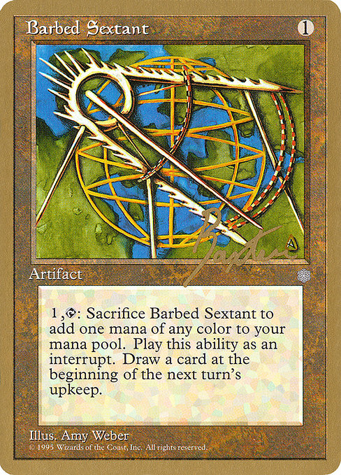 (英)逆刺の六分儀 / Barbed Sextant【PTC】 ProTour NewYork Decks 1996 George Baxter 金枠 No.165