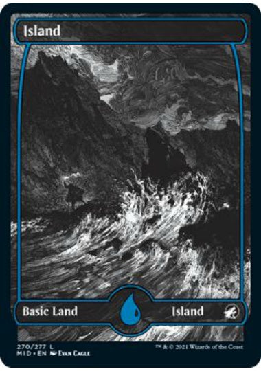 (英)【Foil】島 / Island【MID】フルアート版 No.270