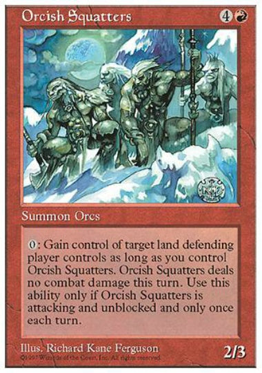 (英)居座りオーク / Orcish Squatters【5ED】 No.258