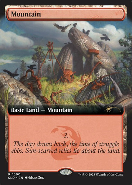 (英)【Foil】山 / Mountain【SLD】Featuring: the Mountain Goats No.1360