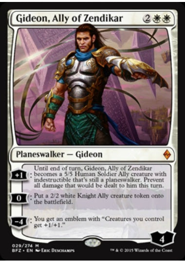 (英)【Foil】ゼンディカーの同盟者、ギデオン / Gideon, Ally of Zendikar【BFZ】 No.029