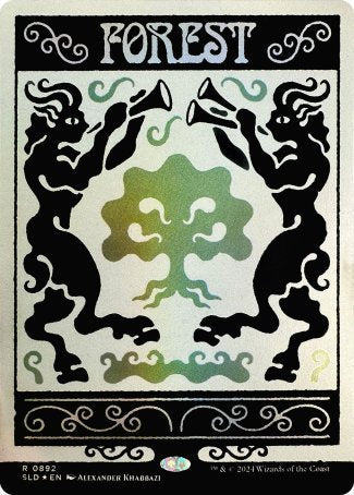 (英)【Foil】森 / Forest【SLD】 Deceptive Districts No.892