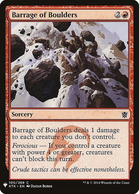 (英)石弾の弾幕 / Barrage of Boulders【MB1】 No.0849