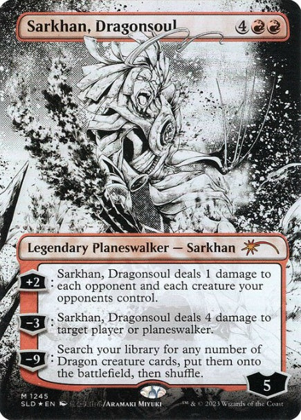 (英)【Foil】龍魂、サルカン / Sarkhan, Dragonsoul【SLD】More Borderless Planeswalkers No.1245