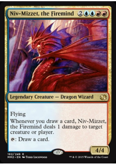 (英)【Foil】火想者ニヴ＝ミゼット / Niv-Mizzet, the Firemind【MM2】 No.182