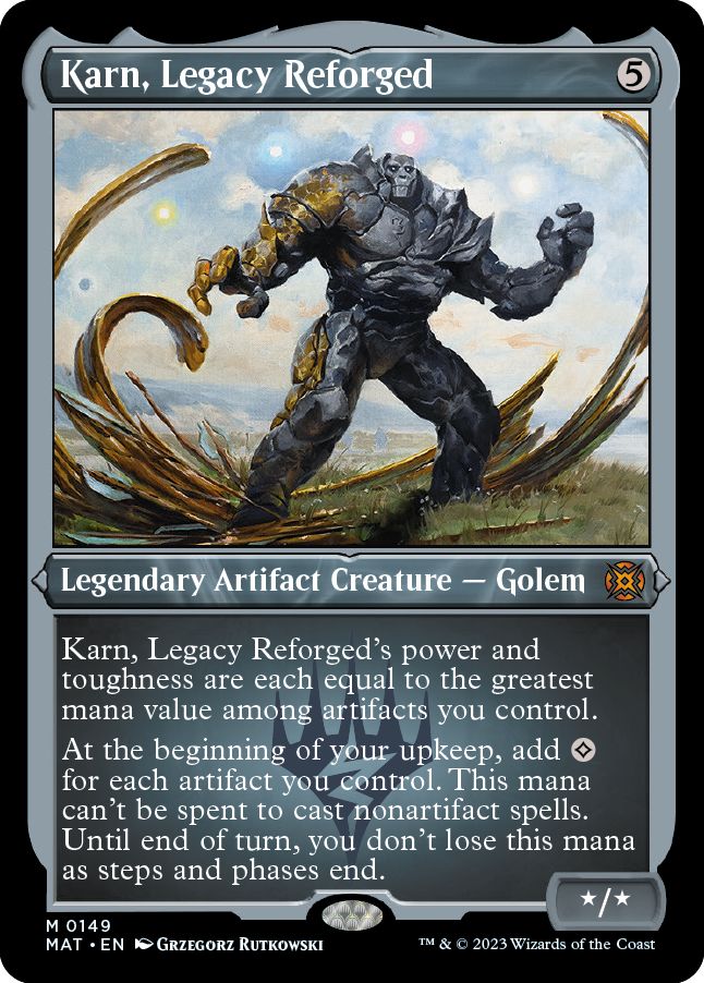 (英)【エッチングFoil】再鍛されたレガシー、カーン / Karn, Legacy Reforged【MAT】 No.149