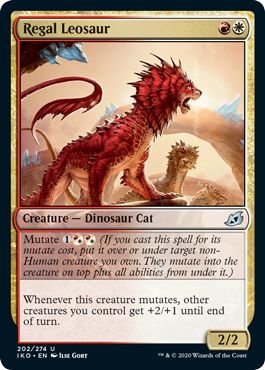 (英)【Foil】威厳あるレオサウルス / Regal Leosaur【IKO】 No.202
