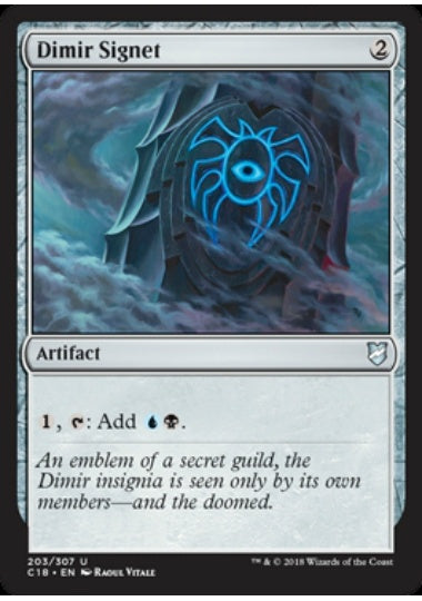 (英)ディミーアの印鑑 / Dimir Signet【C18】 No.203