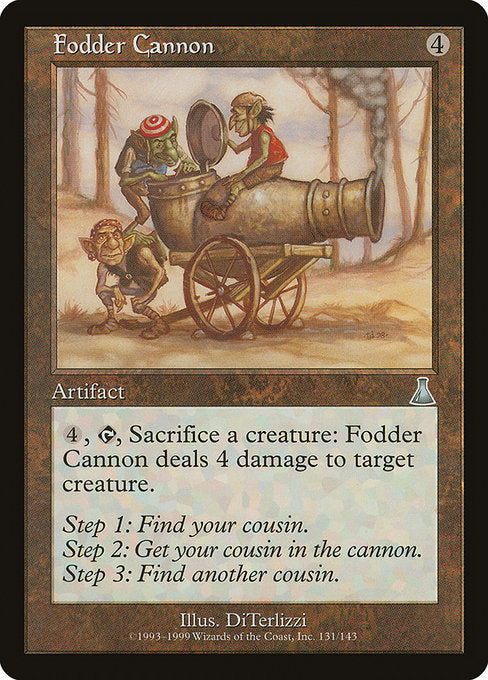 (英)【Foil】有象無象の大砲 / Fodder Cannon【UDS】 No.131
