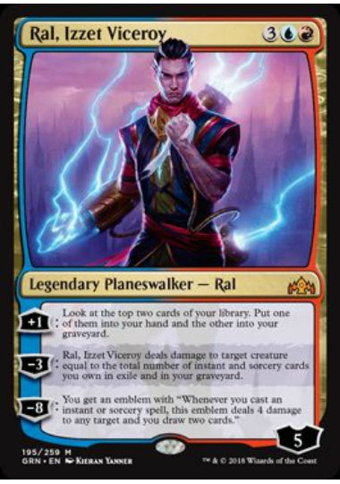 (英)【Foil】イゼット副長、ラル / Ral, Izzet Viceroy【GRN】 No.195