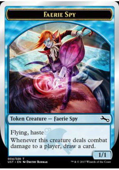 (英)【Foil】フェアリー・スパイトークン / Faerie Spy Token【UST-TOKEN】 No.004