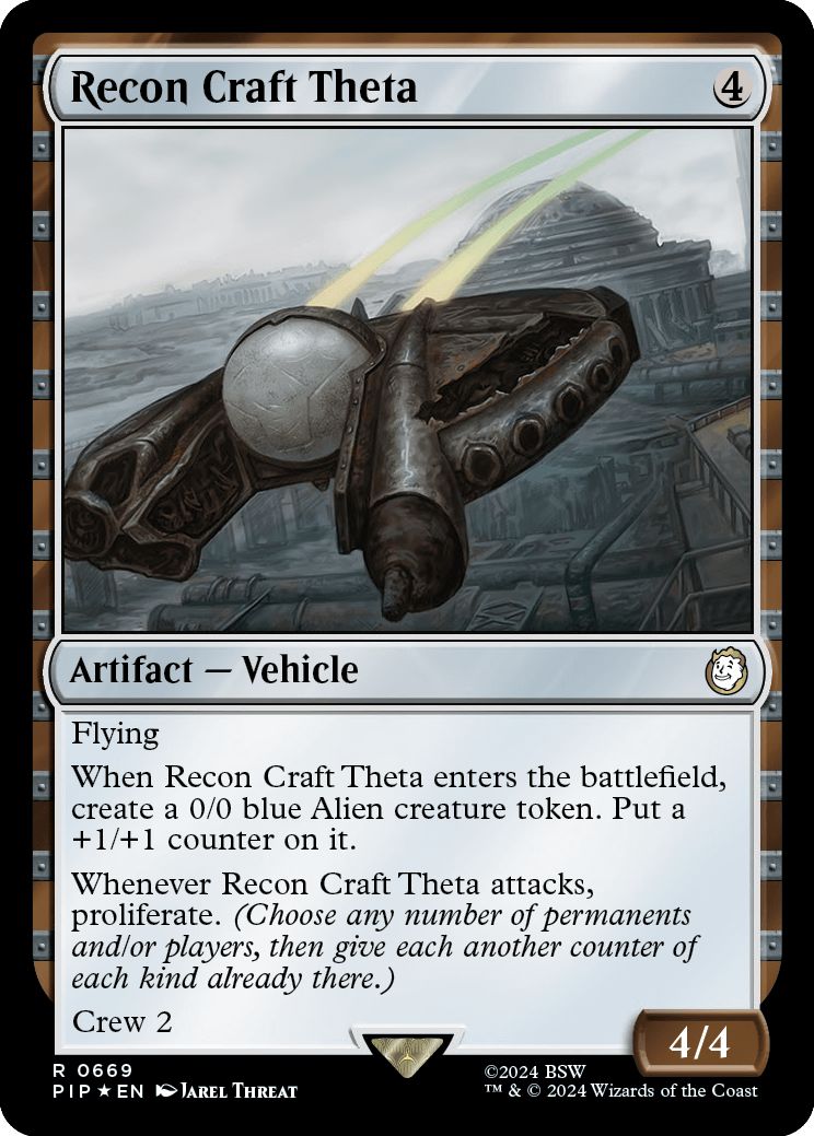 (英)【Surge-Foil】シータ偵察機 / Recon Craft Theta【PIP】 No.0669